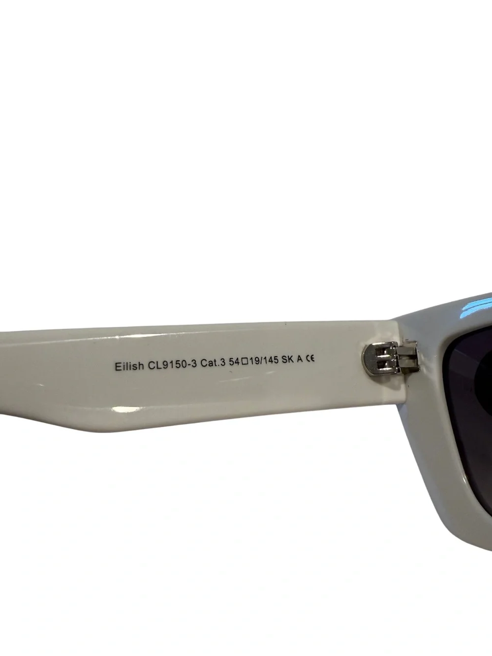 NEW Carolina Lemke White Eilish Bold Retro Sunglasses Boho